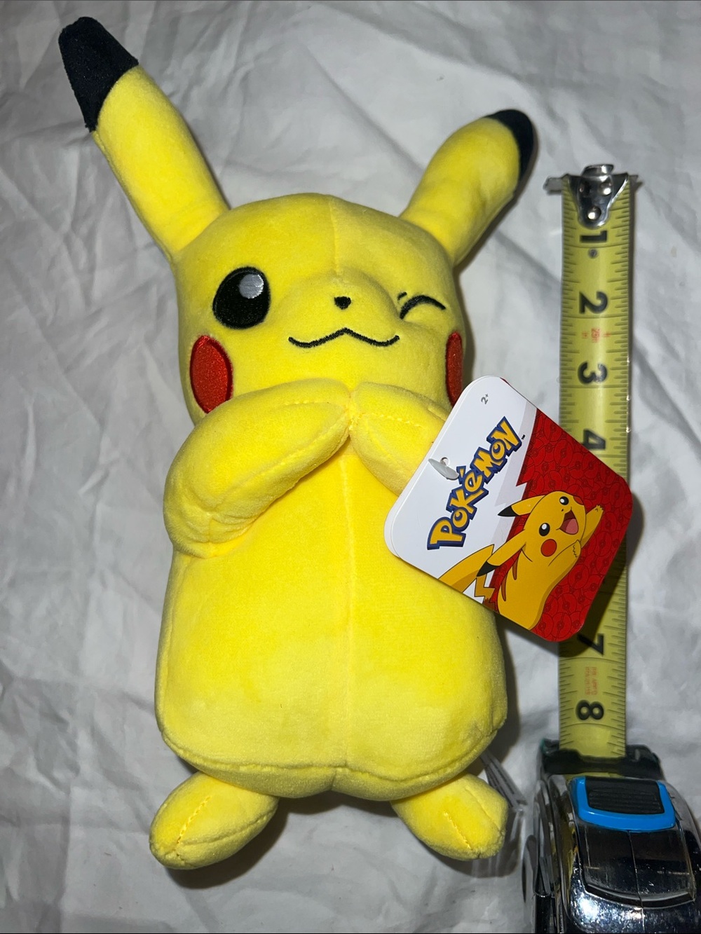 Small Pokémon Pikachu Plush - Yellow Winking Pikachu with Tag